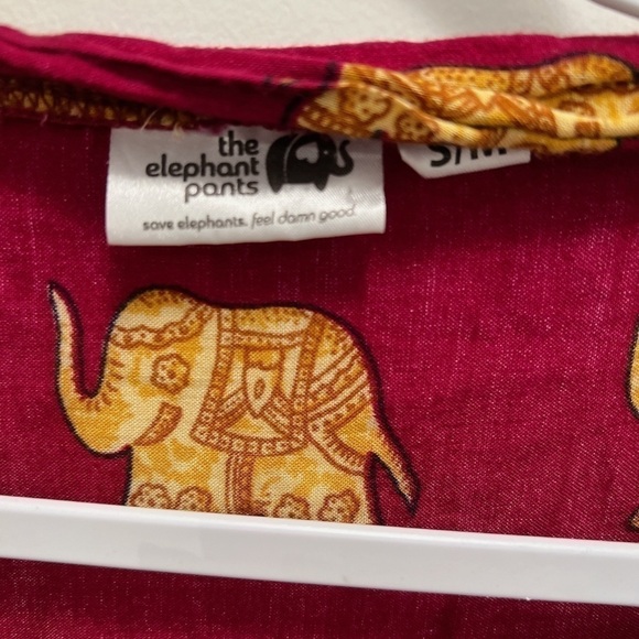 THE ELEPHANT PANTS | Elephant Print Kimono Style - Picture 2 of 3